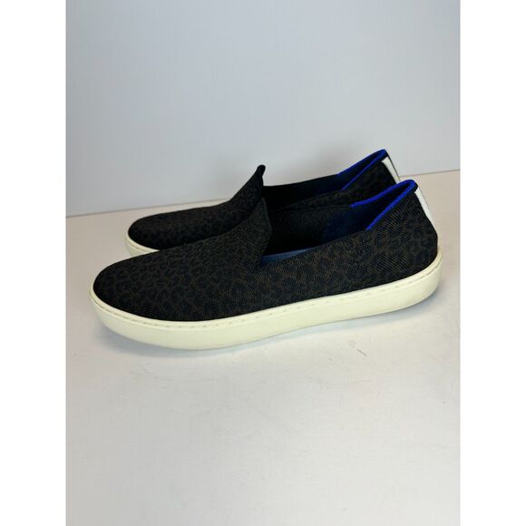 Rothy's Women's Size 9.5 Brown Leopard Print Casual Slip On Loafers EUC - Picture 4 of 11